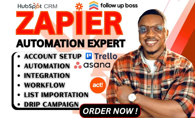 do asana crm trello act rei reply follow up boss automation zapier integration