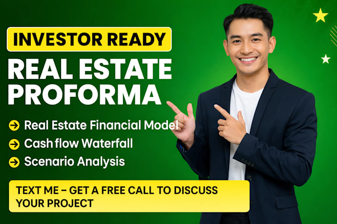 underwrite any real estate financial model and proforma