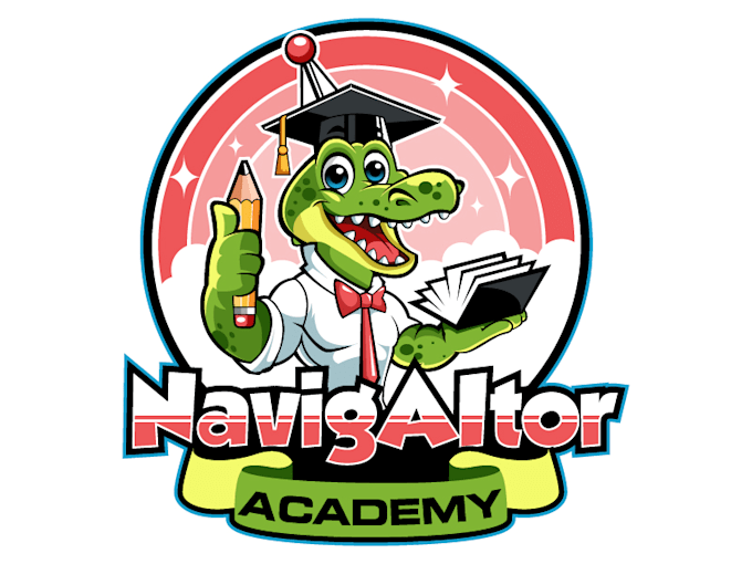 design gorgeous aligator academy logo