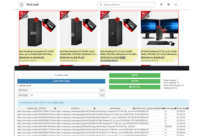 do web scraping and data mining on any website in 1 day up to 50k