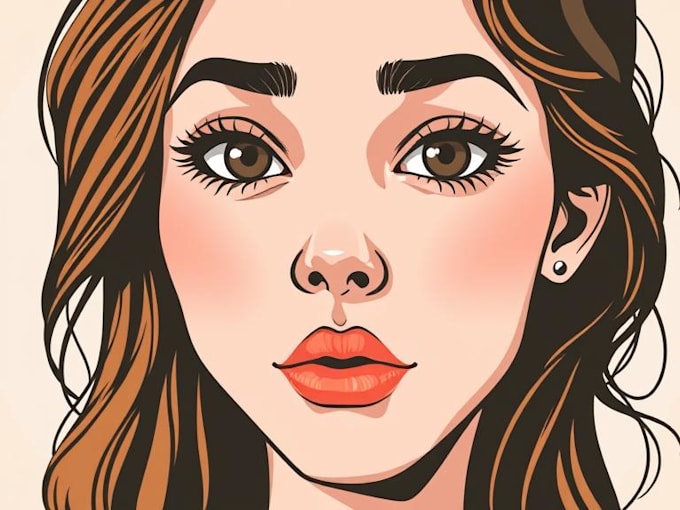 draw vector portrait or face illustration from your photo