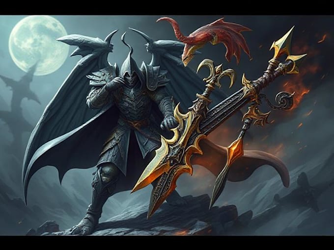 design your fantasy and dnd weapons