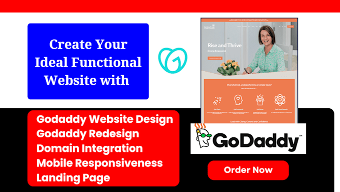 redesign godaddy website design godaddy website develop godaddy website