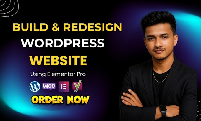 design a responsive wordpress website using elementor pro and speed optimization