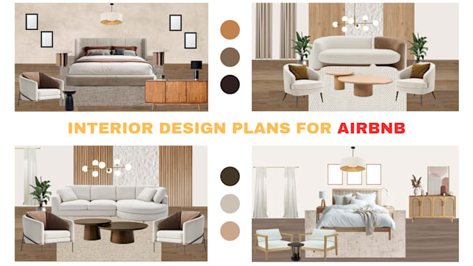 create an interior design plan for your airbnb