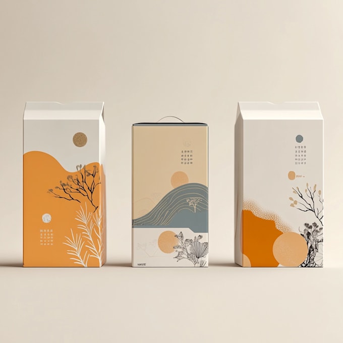 do custom box packaging design and product box design