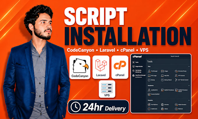 install and setup your laravel codecanyon script on cpanel or vps
