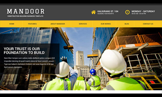 design construction website roofing website solar website contractor website