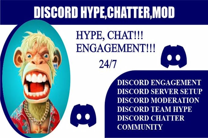 be your telegram and discord chatter, community manager, discord chat and server