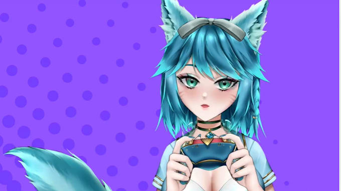 draw and rig anime live2d vtuber model for streaming