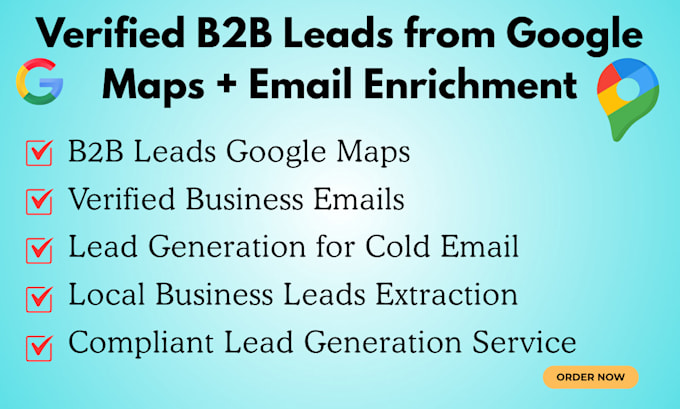 deliver verified b2b leads from google maps with enriched emails