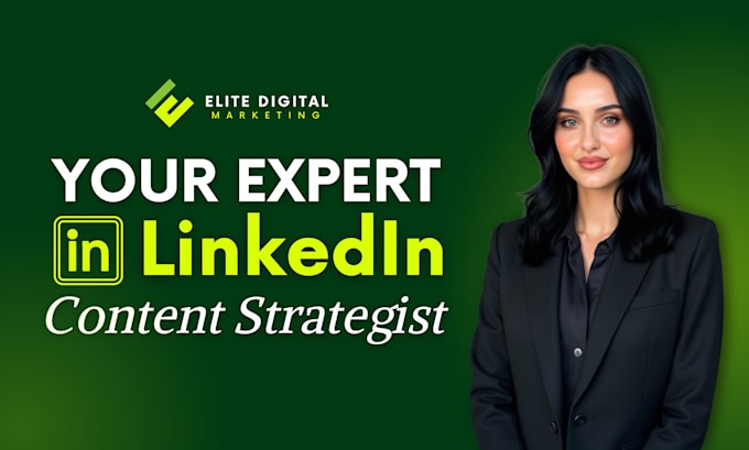 Be your linkedin social media marketing manager and content creator by ...