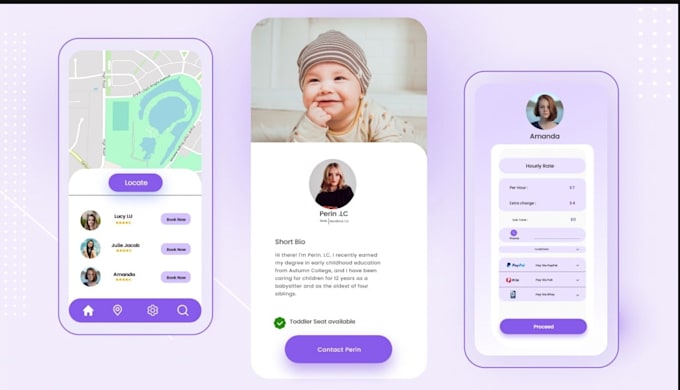 Develop babysitting app nanny app baby tracker app childcare app by