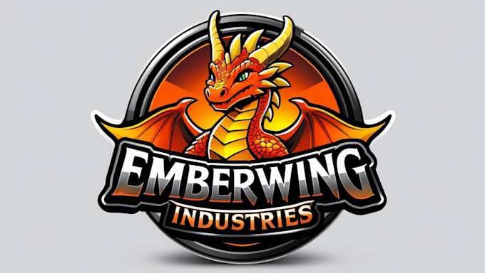 make dragon mascot logo for your company