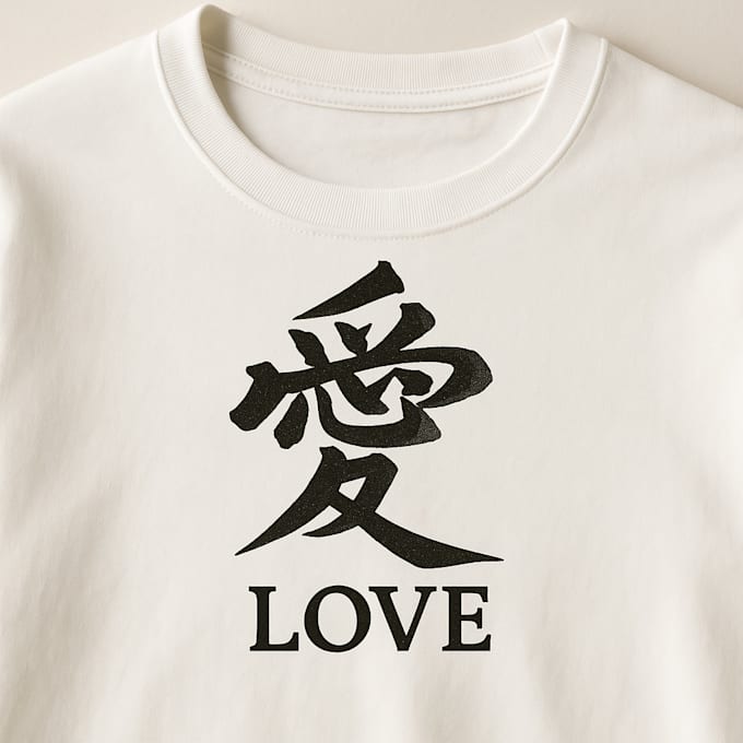 create a logo design with japanese calligraphy