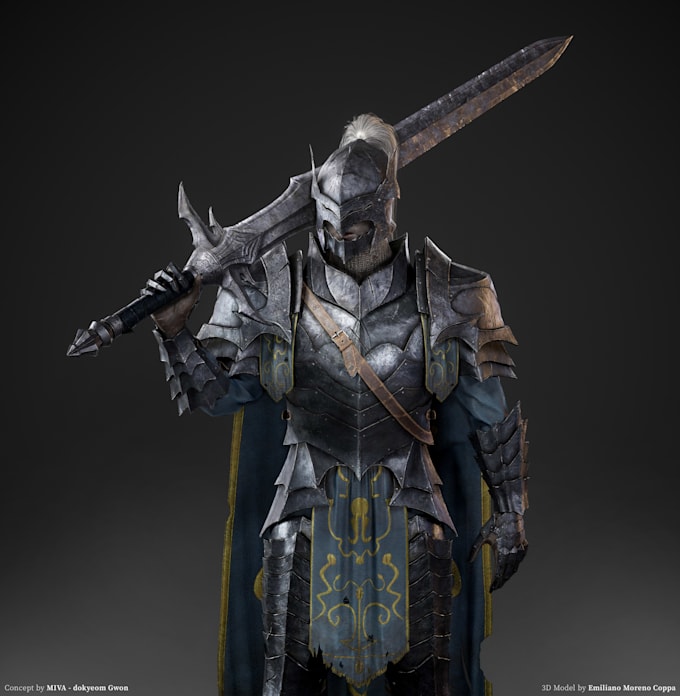 model a character weapon armor or any prop you need
