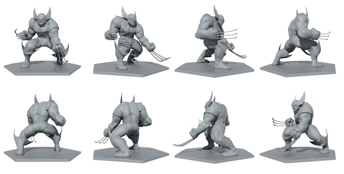 Do 3d comic hero,cartoon sci fi characters, chibi miniatures,fan art ...