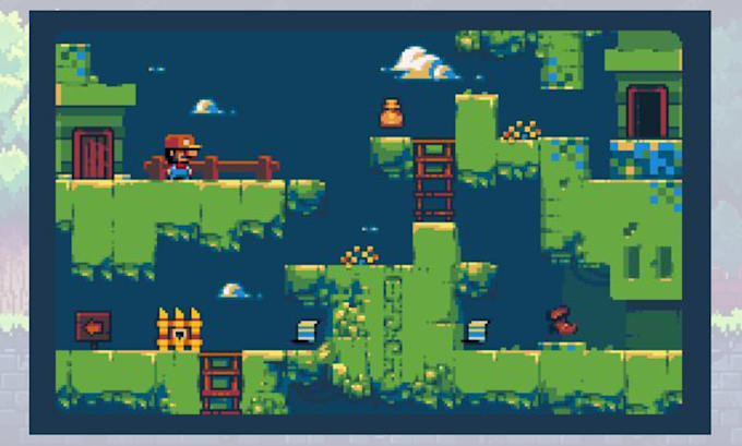Draw custom pixel art backgrounds, characters, animations for games and ...