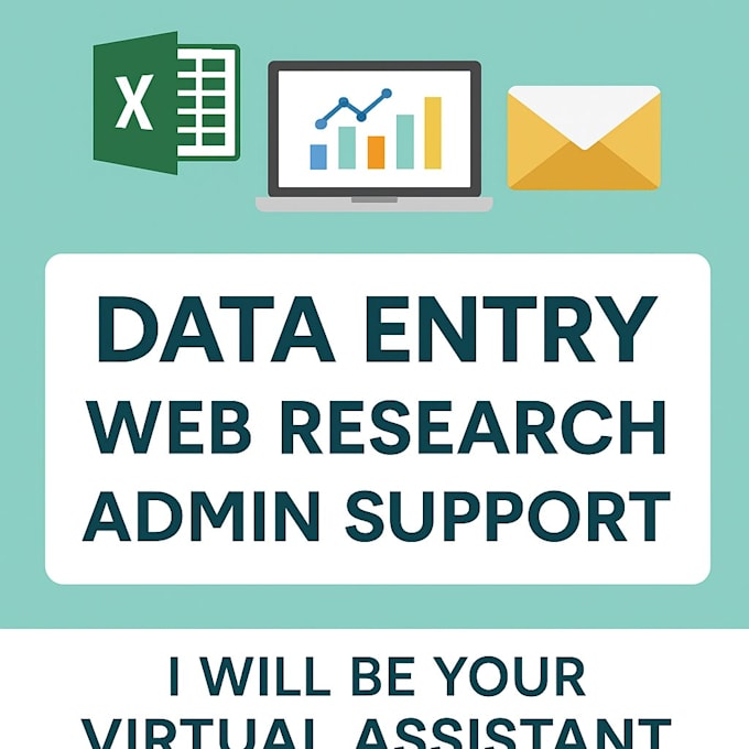 do accurate excel data entry and admin support tasks