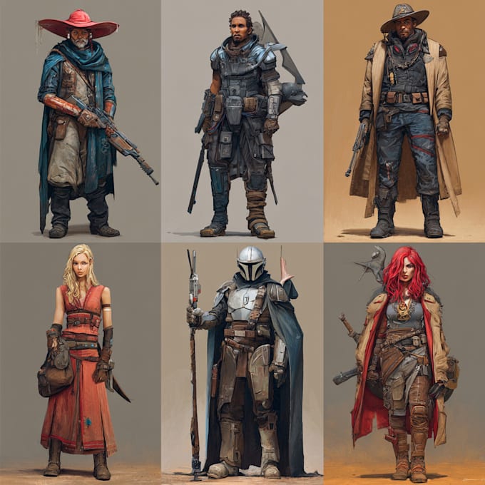 do any fantasy sci fi character that you want