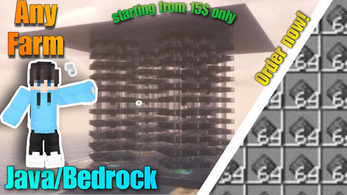 build any farm in minecraft java or bedrock