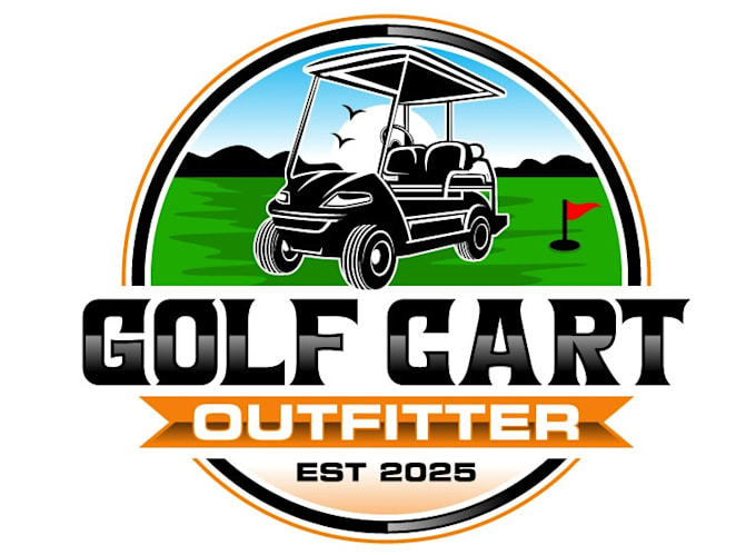 design unique golf cart logo with fast delivery