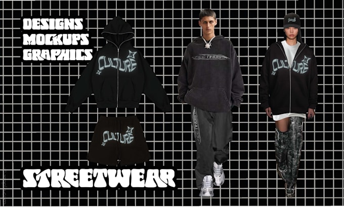 design streetwear mockups and graphics