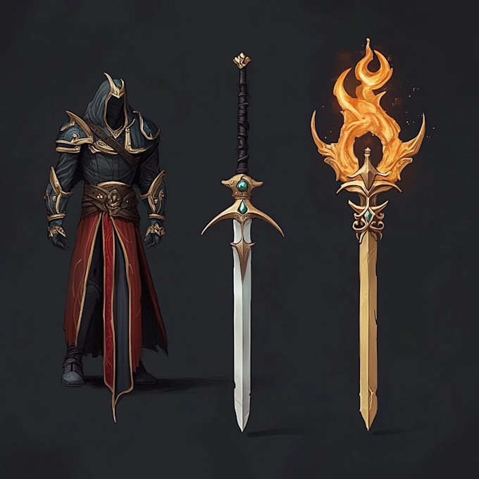 design your fantasy and dnd weapons