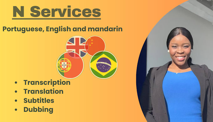 translate and subtitle  in portuguese, english and mandarin