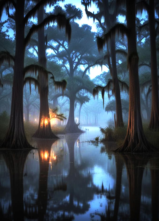 make a realistic landscape or background illustration