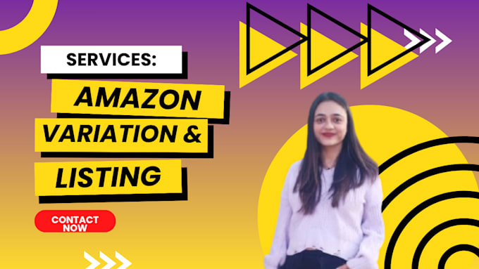 create amazon product listing and variation or fix amazon listing
