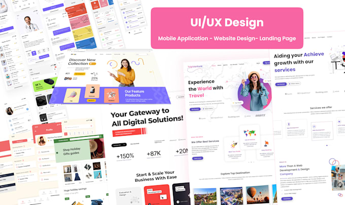Mobile app ui ux design website design figma ui ux landing page ...