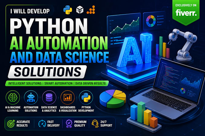 develop python ai automation and data science solutions in 3d formats