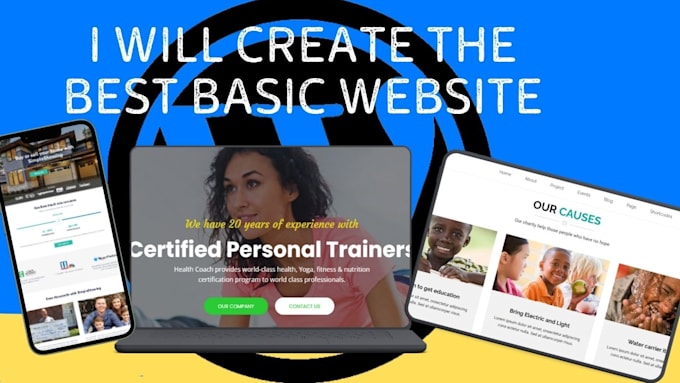 create basic wordpress website, replicated website, clone website for business