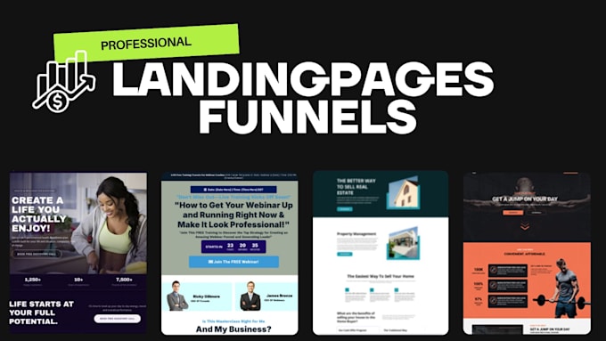 create a high converting and professional landingpage
