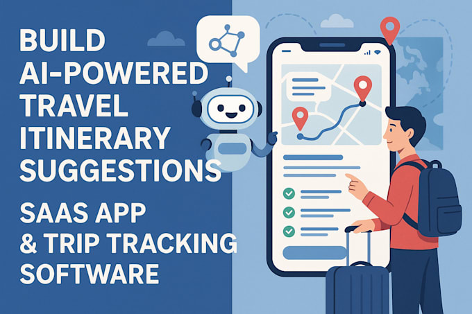 build ai powered travel itinerary suggestions saas app, trip tracking software