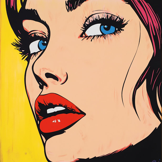 draw a pop art portrait
