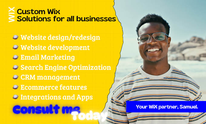build wix website develop wix website redesign wix site design wix ecommerce seo