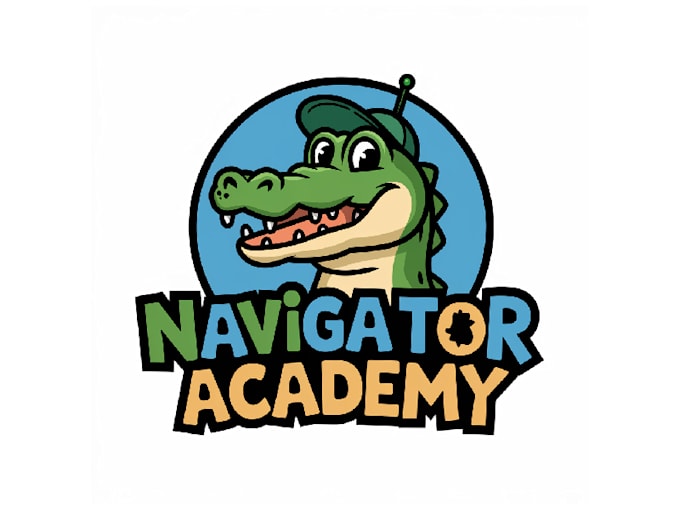 design professional aligator academy logo
