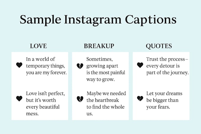 write 10 engaging instagram captions for your brand or theme