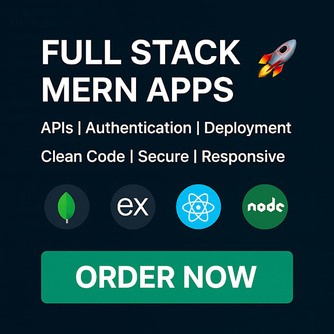 create full stack mern web apps with API and authentication