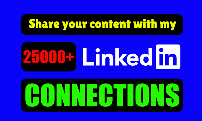 share your linkedin post to my 25k connections, shoutout with real followers