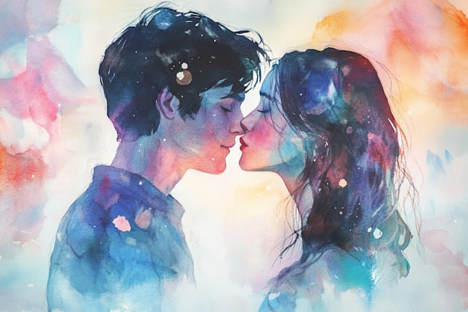 make a stylised watercolor illustration