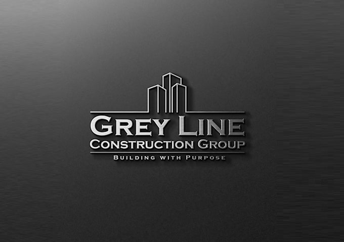 design commercial construction logo branding solid performing contractor