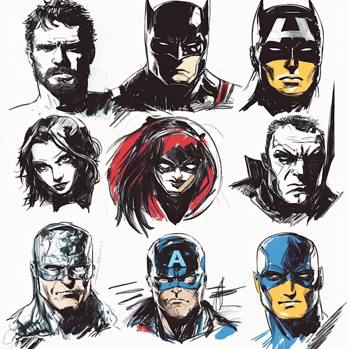 draw comic book characters