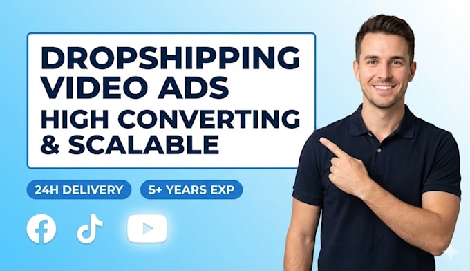 create dropshipping video ads for tik tok video ads or facebook ads