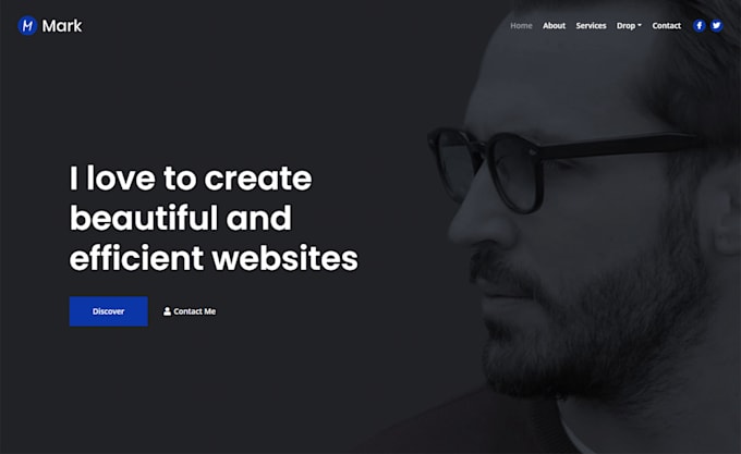 professionally create personal website or portfolio website
