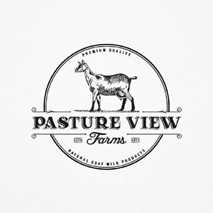 design catchy goat dairy and products logo
