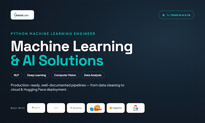 be your machine learning, nlp, and data science expert in python