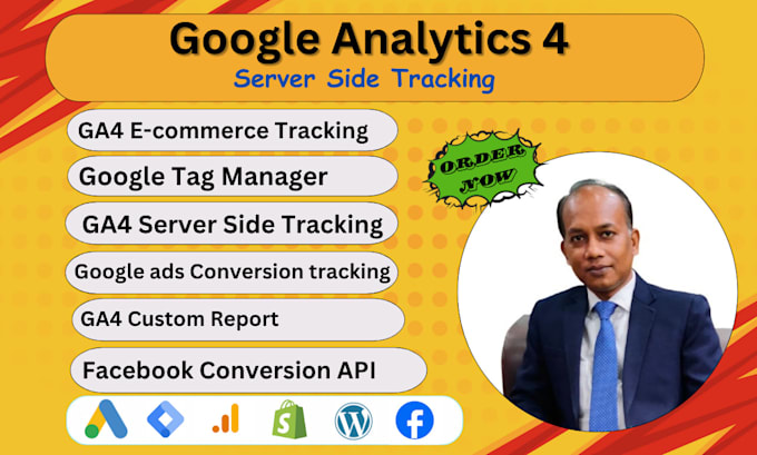 set up ga4, google analytics4 ecommerce tracking, ads conversion via GTM
